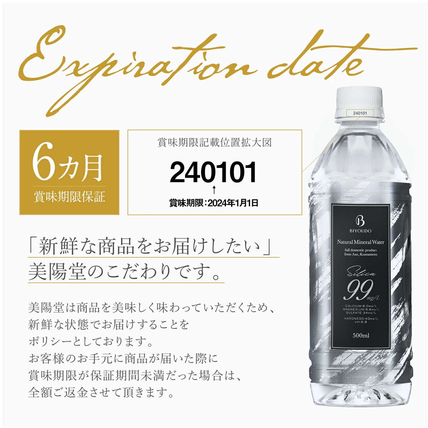 BIYOUDO シリカ水  Silica99 500ml×24本