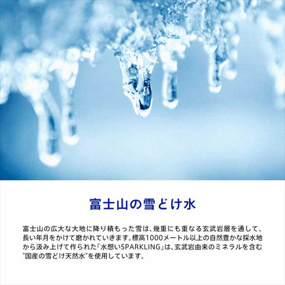 水想い スパークリングウォーター ラベルレス  500ml×42本